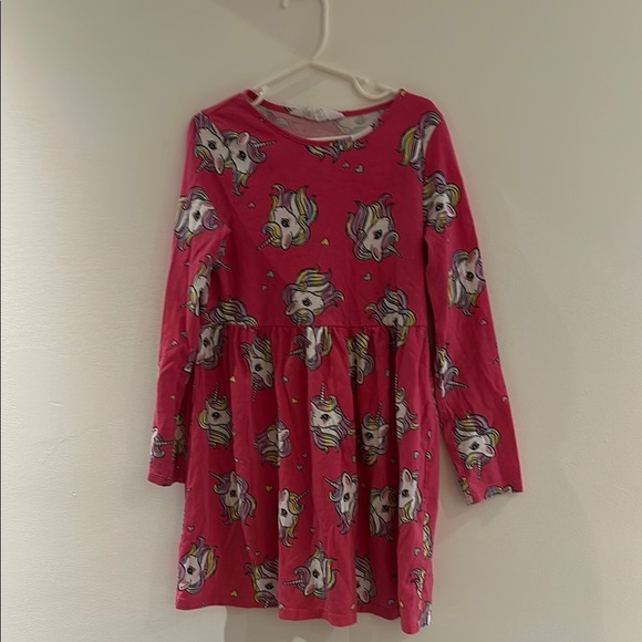 H&M Red Long Sleeve Crew Neck Sundress - Picture 1 of 5